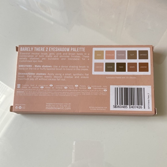 Models Own | Barely There 2 Eyeshadow Palette - Picture 4 of 4